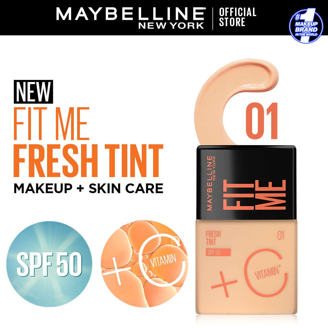 MAYBELLINE Fit Me Fresh Tint SPF 50/PA+++ 30ML with Vitamin C in