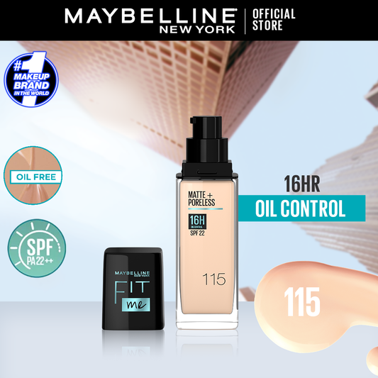 Maybelline new york fit me matte & poreless liquid foundation 30 ml