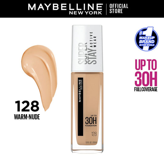 MAYBELLINE NEW YORK SUPERSTAY ACTIVE WEAR LIQUID FOUNDATION 30 ML ( 128 )