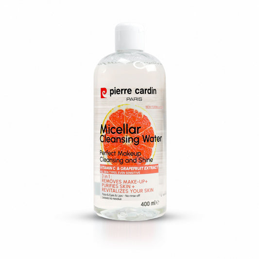 Cleansing Micellar Water 400ml - With Pink Grapefruit And Vitamin C - Pierre Cardin Pakistan