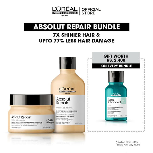 Buy Absolut Repair Bundle & Get FREE Scalp Advance Anti Oily Shampoo 100ml
