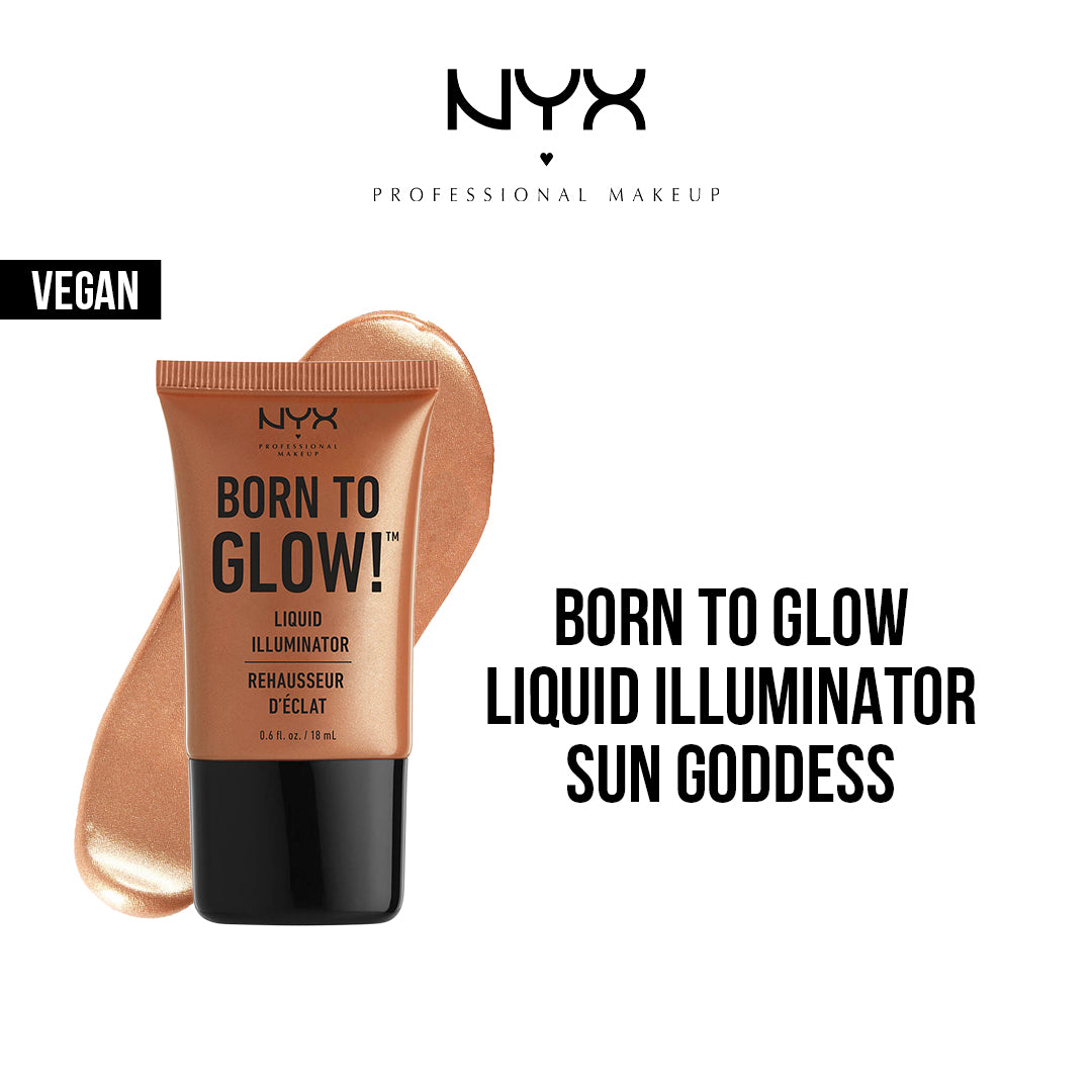 Buy NYX Cosmetics Born To Glow Liquid Illuminator Sun Goddess Highlighter Reanapk
