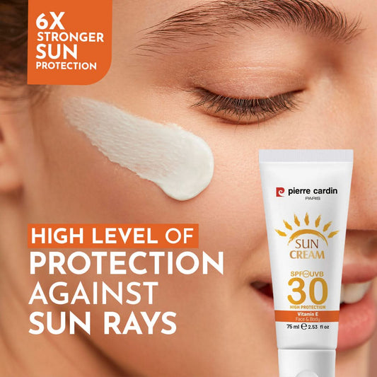 Sun Cream 30 SPF High Protection 75ml - Pierre Cardin Pakistan