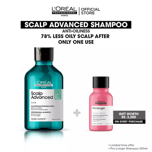 Buy Scalp Advanced Shampoo Anti-Oilness & Get Free Prolonger Shampoo 100ml