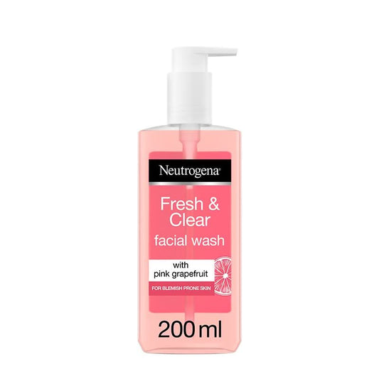 Neutrogena, facial wash, visibly clear, pink grapefruit, 200ml
