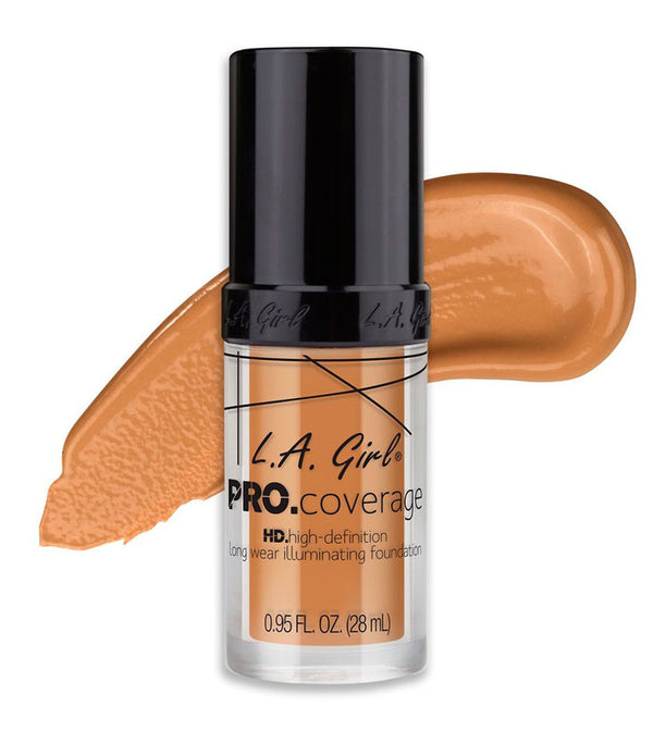 L. A. Girl Pro Coverage Illuminating Foundation - GLM645 -Nude Beige