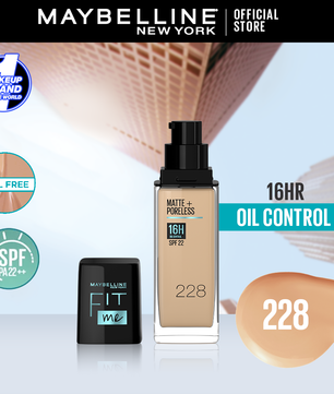 Maybelline new york fit me matte & poreless liquid foundation 30 ml