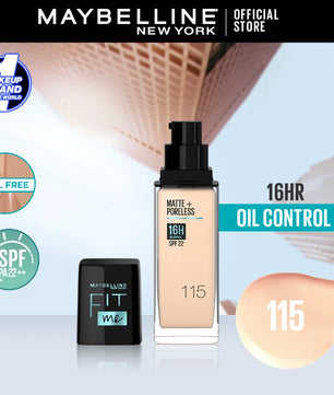 Maybelline new york fit me matte & poreless liquid foundation 30 ml