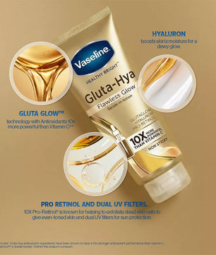 VASELINE GLUTA FLAWLESS BRIGHT GOLD 70ML