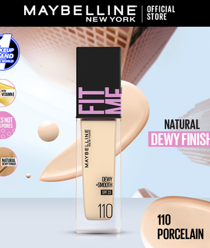 Maybelline NY New Fit Me Dewy + Smooth Liquid Foundation SPF 30