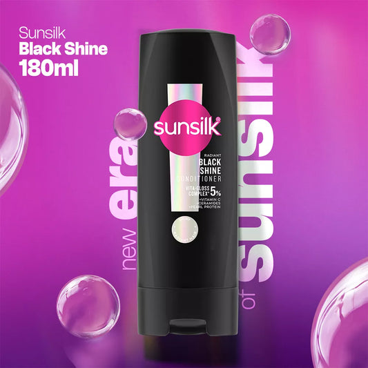 SUNSILK BLACK SHINE CONDITIONER 180ML
