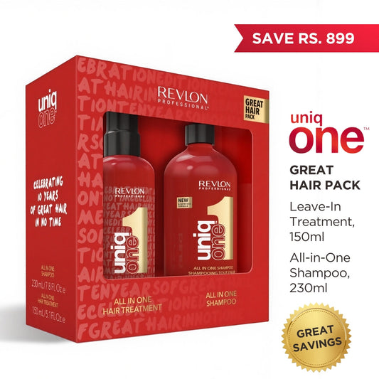 UniqONE DUO-PACK All-in-One Leave-In Hair Treatment Classic Fragrance 150ml + Shampoo 230ml