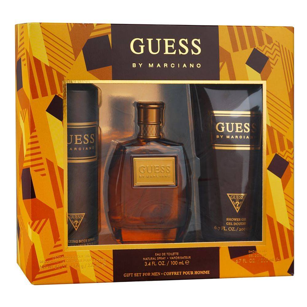 GUESS GU GS 100ML EDT-200ML SG-170G BS MARCIANO FOR MEN