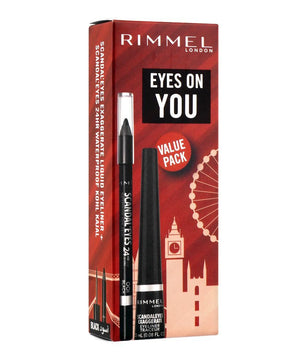 Rimmel London Promo Scandle Eyes Exag Liq Eyeliner + 24HR WP Khol Kaja