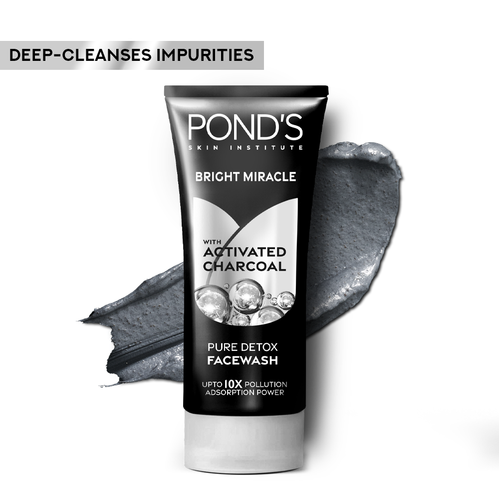 Ponds Pure Detox With Charcoal Face Wash 50G