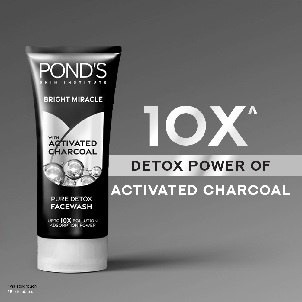 Ponds Pure Detox With Charcoal Face Wash 100G