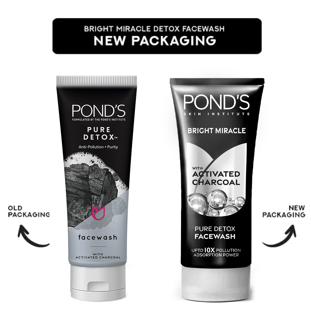 Ponds Pure Detox With Charcoal Face Wash 50G