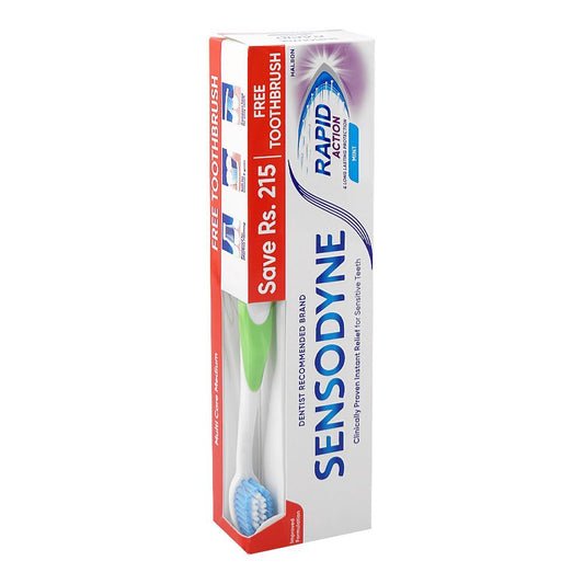 Sensodyne rapid action mint 100g+free brush