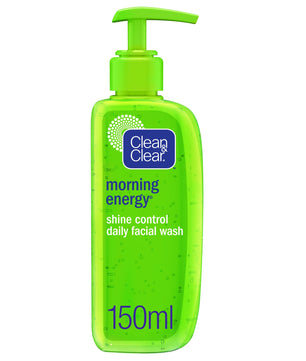 Clean & clear, daily facial wash, morning energy, shine control, 150ml