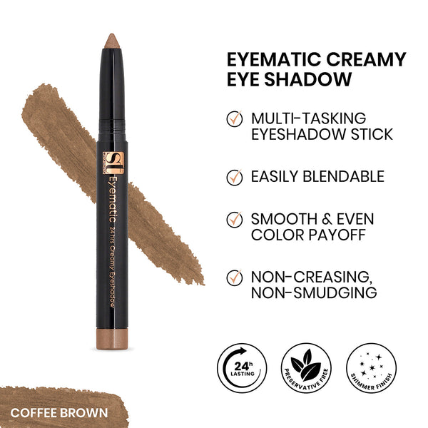 ST London - Eyematic Creamy Eye Shadow - Coffee Brown