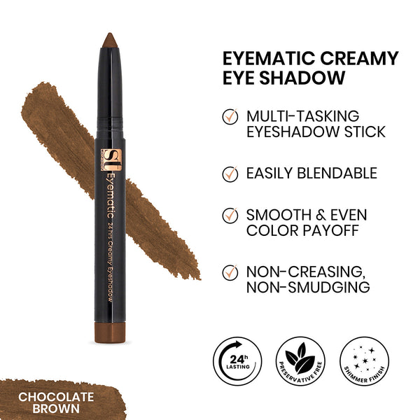 ST London - Eyematic Creamy Eye Shadow - Chocolate Brown