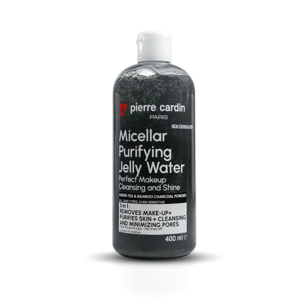 Cleansing Micellar Water 400ml - With Green Tea & Bamboo Charcoal Powder - Pierre Cardin Pakistan 
