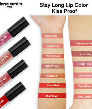 Stay Long Lip Color Kiss Proof Lipstick - Pierre Cardin Pakistan 
