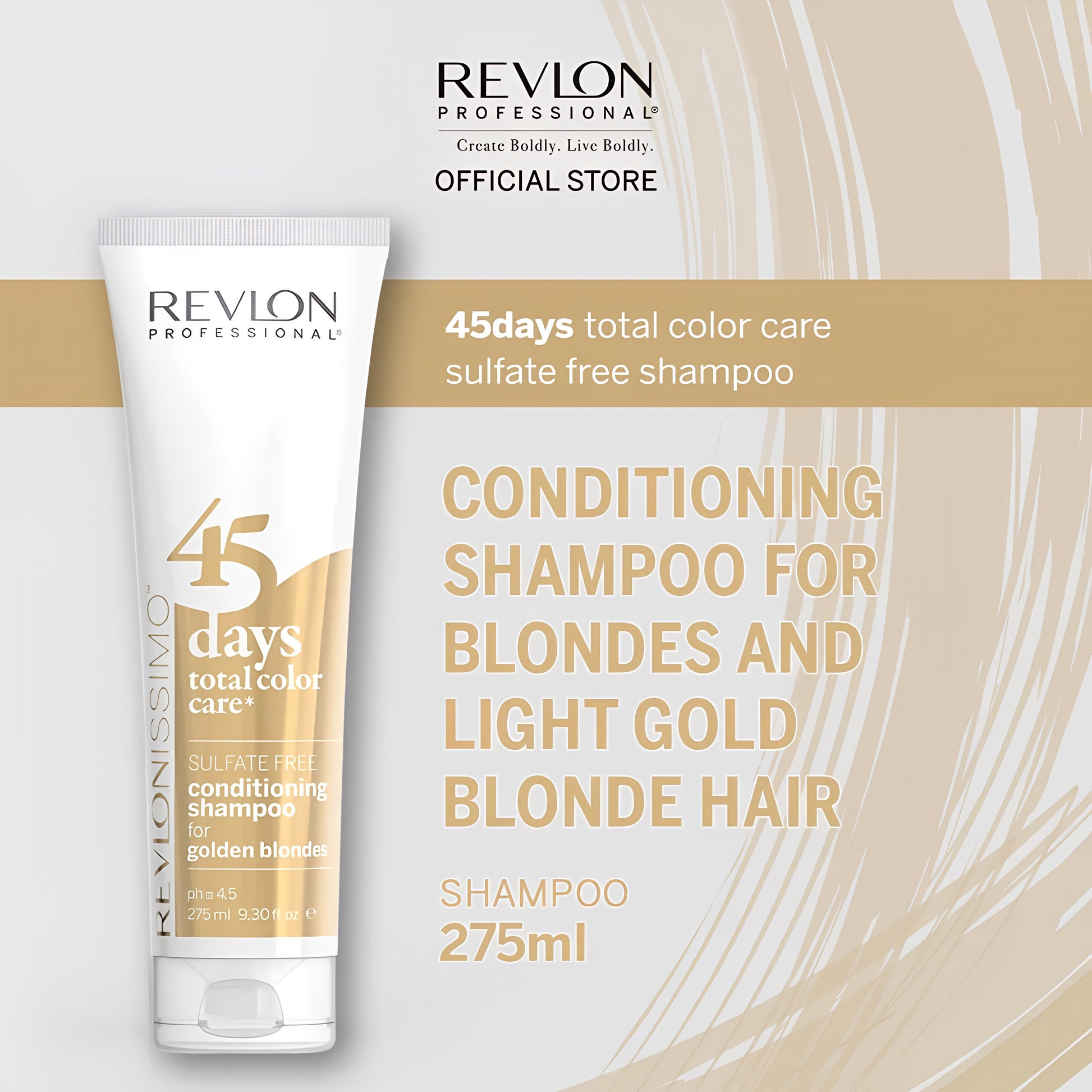 Revlonissimo™ 45 Days Total Color Care Conditioning Shampoo - Golden Blondes  275ml