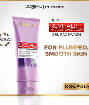 L'Oreal Paris Revitalift Hyaluronic Acid Hydrating Gel Facewash 100ml