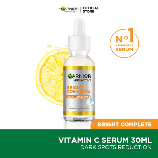 Garnier Bight Complete Vitamin C Booster Serum 30 ml - Contains Niacinamide