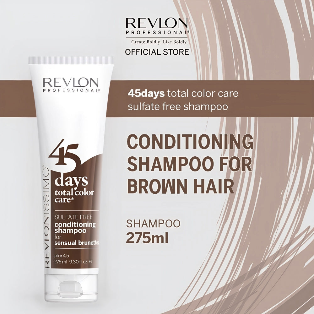 Revlonissimo 45 Days Total Color Care Conditioning Shampoo - Sensual Brunettes  275ml