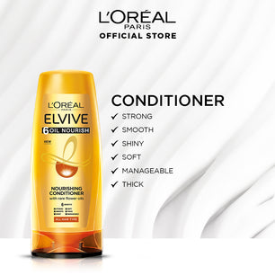 L'oreal paris 6 oil nourish conditioner 175 ml - for dull & dry hair