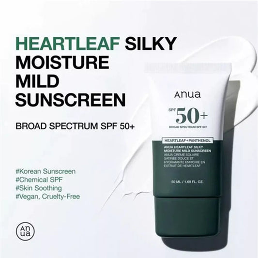 Anua Heartleaf Silky Moisture Sun Cream 50 ml