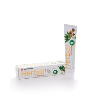 Herbal Toothpaste with Aloe Vera & Miswak & Tea Tree - Pierre Cardin Pakistan 