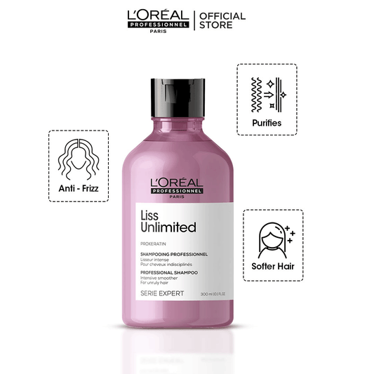 L'Oreal Professionnel Serie Expert Liss Unlimited Shampoo 300 ML - For Frizzy & Unruly Hair