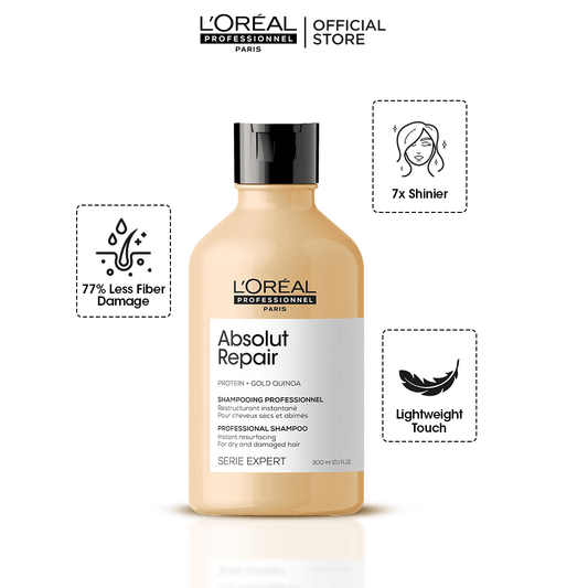 L'Oreal Professionnel Serie Expert Absolute Repair Shampoo 300 ML - For Dry & Damaged Hair