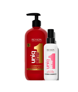 UniqONE DUO-PACK All-in-One Leave-In Hair Treatment Classic Fragrance 150ml + Shampoo 230ml