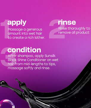 SUNSILK BLACK SHINE CONDITIONER 180ML