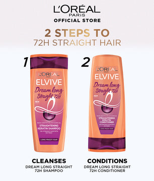 L'oreal paris dream long shampoo 360 ml - for straight 72 hrs