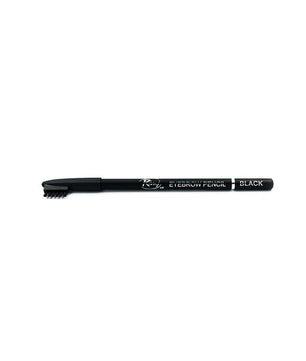 Rivaj black with brush eyebrow pencil