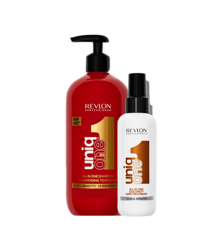 UniqONE DUO-PACK All-in-One Leave-In Hair Treatment Classic Fragrance 150ml + Shampoo 230ml