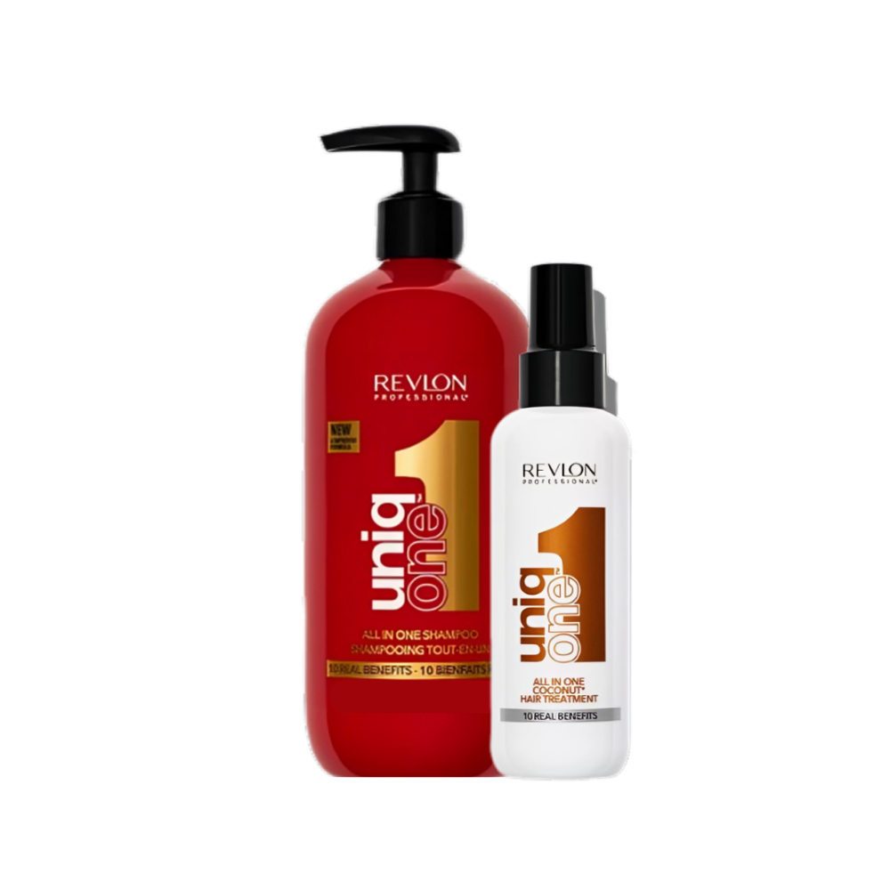 UniqONE DUO-PACK All-in-One Leave-In Hair Treatment Classic Fragrance 150ml + Shampoo 230ml