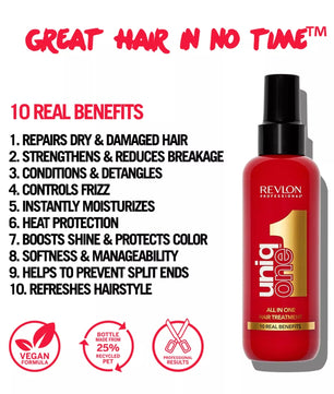 UniqONE DUO-PACK All-in-One Leave-In Hair Treatment Classic Fragrance 150ml + Shampoo 230ml