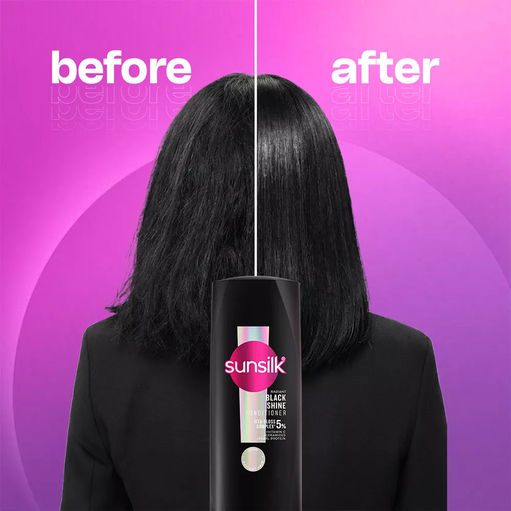 SUNSILK BLACK SHINE CONDITIONER 180ML