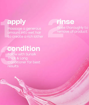 SUNSILK THICK AND LONG SHAMPOO 650 ml