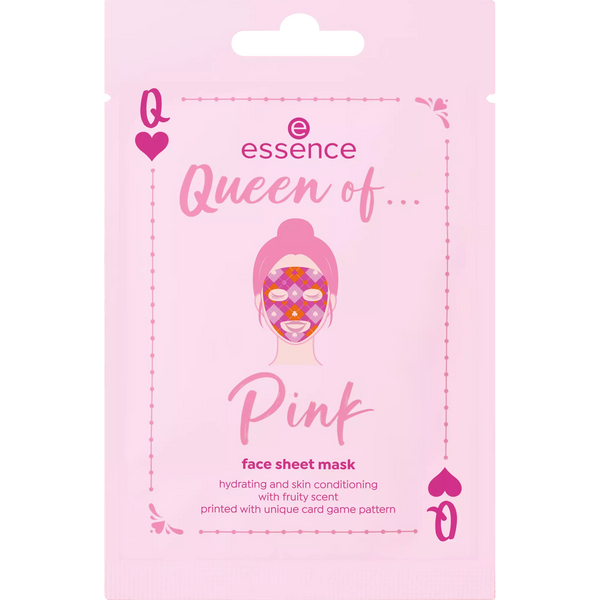 essence Queen of... Pink face sheet mask 01