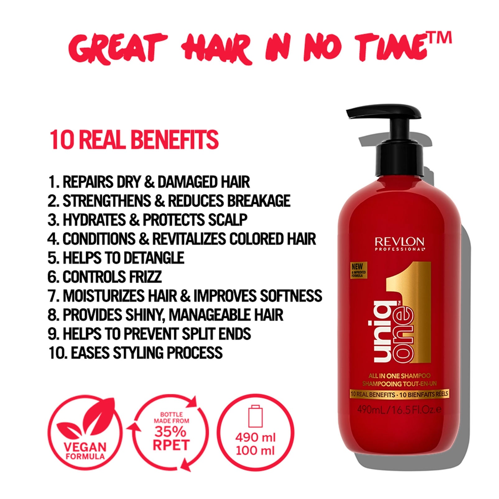 UniqONE DUO-PACK All-in-One Leave-In Hair Treatment Classic Fragrance 150ml + Shampoo 230ml