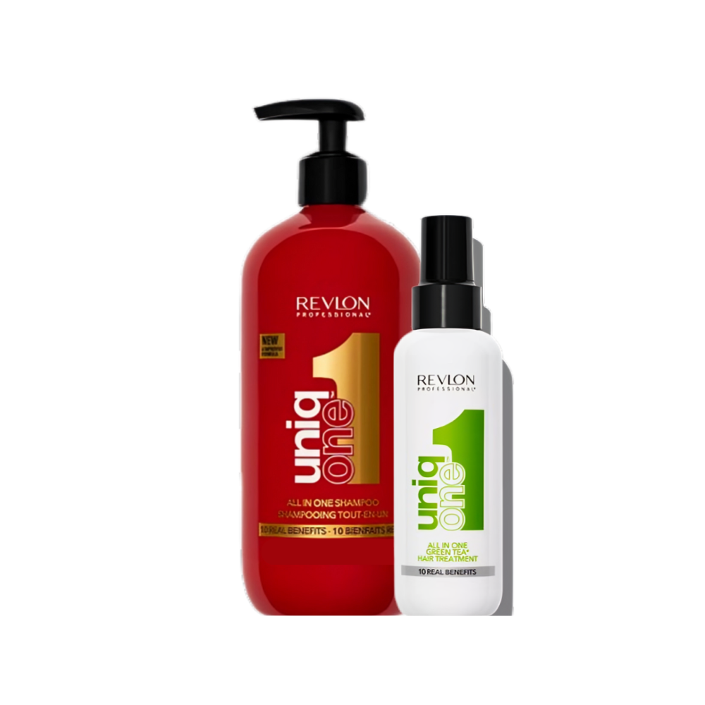 UniqONE DUO-PACK All-in-One Leave-In Hair Treatment Classic Fragrance 150ml + Shampoo 230ml