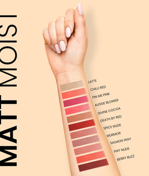 ST London - Matt Moist Long-Lasting Lipstick - Aussie Blower