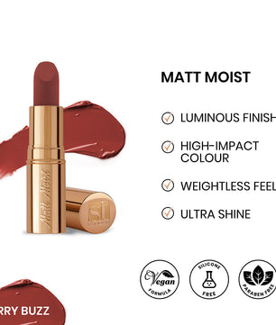 ST London - Matt Moist Long-Lasting Lipstick - Berry Buzz